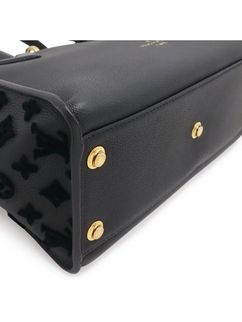 Louis Vuitton Monogram Tufting on My Side MM 2-Way Shoulder Bag Leather Noir